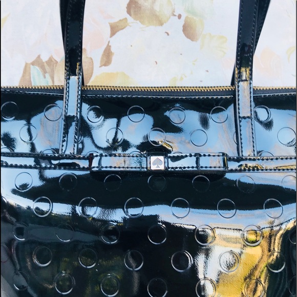 Kate Spade Small Black Patent Leather Tote